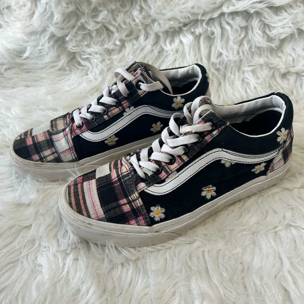 Vans Floral Plaid Sneakers